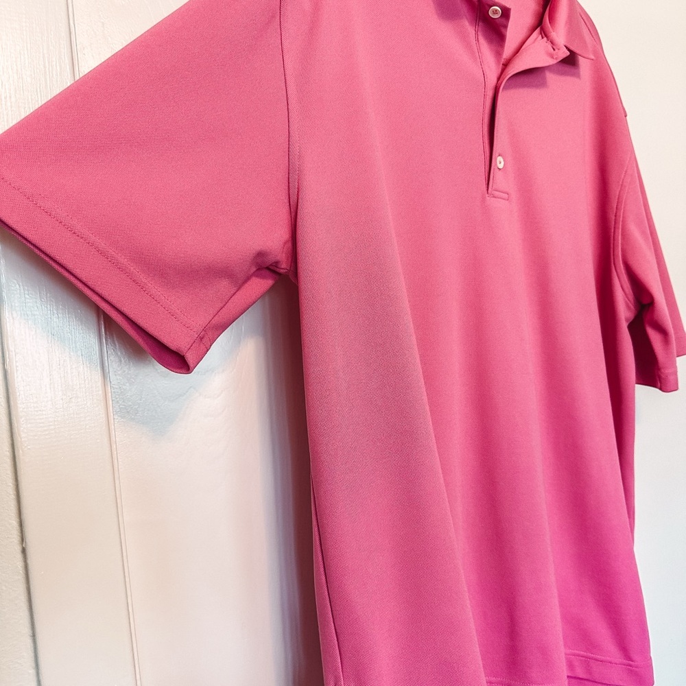 Fairway & Greene Tech Polo Coral Pink Shirt Size L - Picture 3 of 7